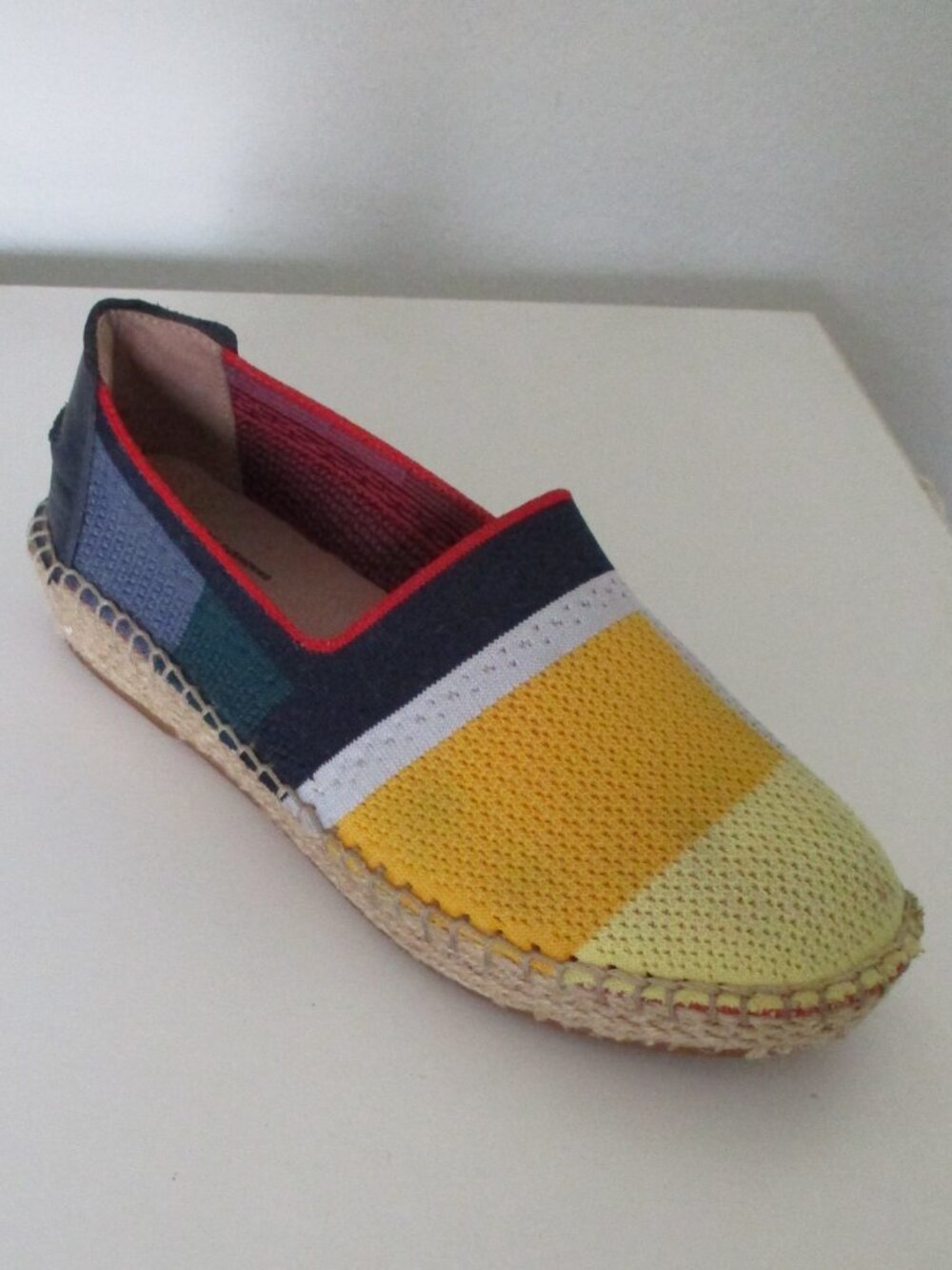Cole Haan Womens Multicolor Mesh Flat Rafia Espadrille Loafer NWOB - Size 6M